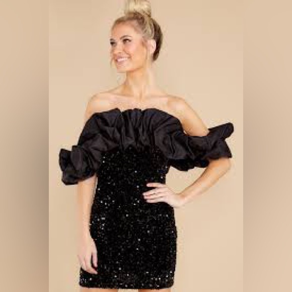 Inner Sparkle Black Sequin Dress - Picture 4 of 5